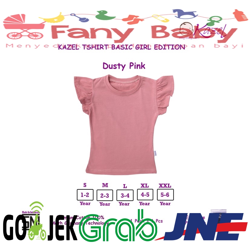 Kazel T-Shirt Basic Girl [ Dusty Pink ]