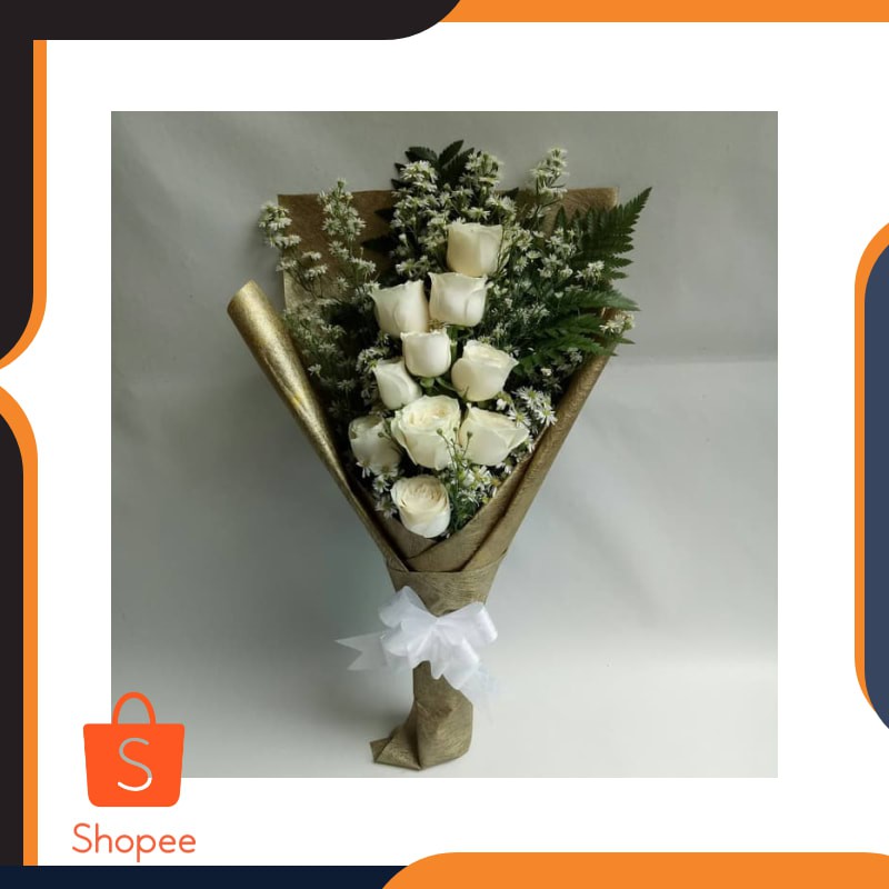TERLARIS Bouquet | bunga | wisuda | bucket | buket | hadiah | mawar asli Elegan