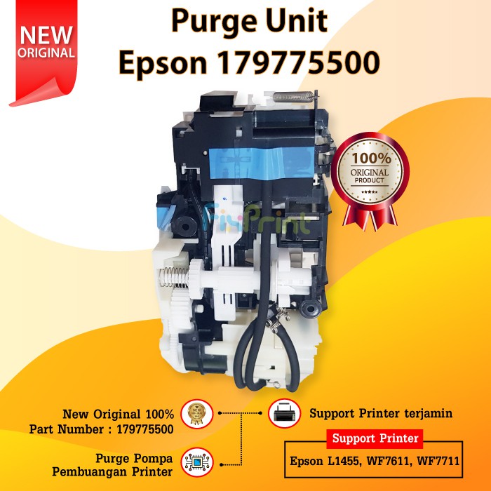 Purge Unit Epson L1455 WF7611 WF7711 New Original, Pompa Pembuangan Epson L1455, Part Number 1797755