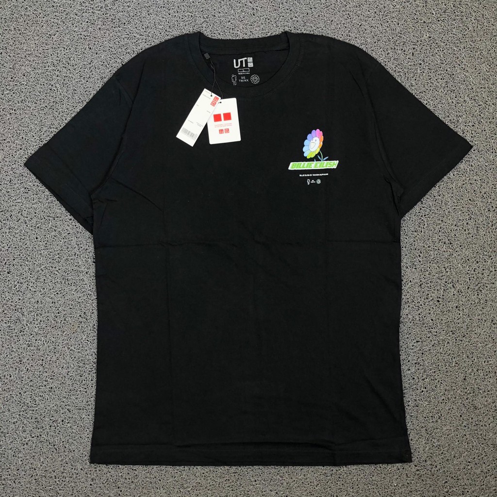 TEES UNIQLO X BILLIE EILISH FLOWER BLACK | AUTHENTIC ORIGINAL