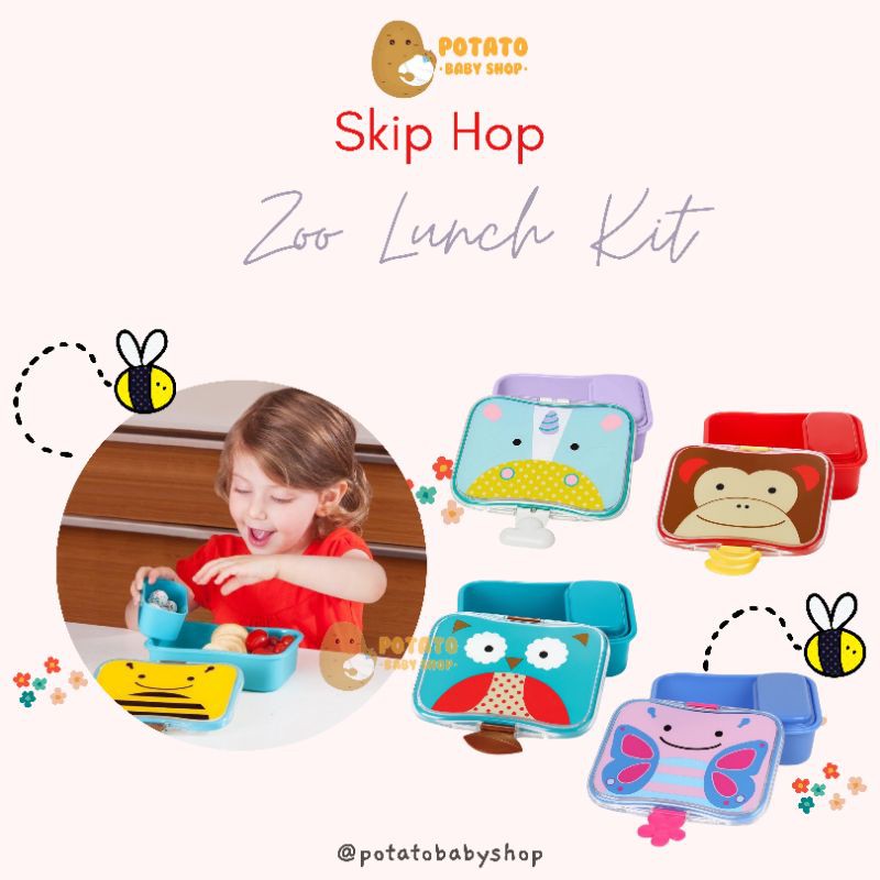 Skip Hop Zoo Lunch Kit - Kotak Makan Anak lunch box - Skiphop