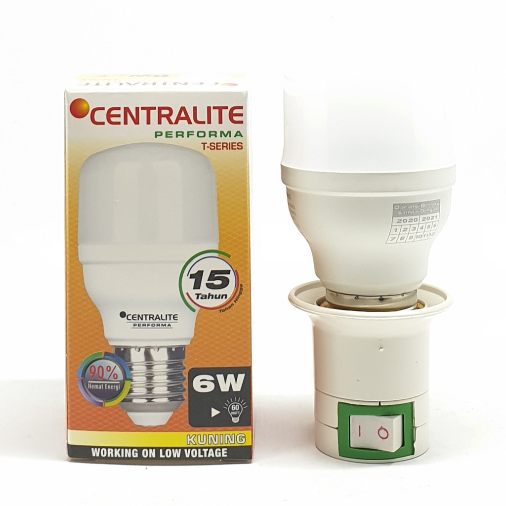 CTL Performa 6w Capsule WW Kuning  Premium + Linux Fiting Colok Switch / LAMPU TIDUR / Mini Lamp