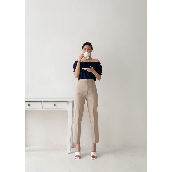 Austin pants - celana panjang highwaist wanita perempuan cewe cewek korea kekinian