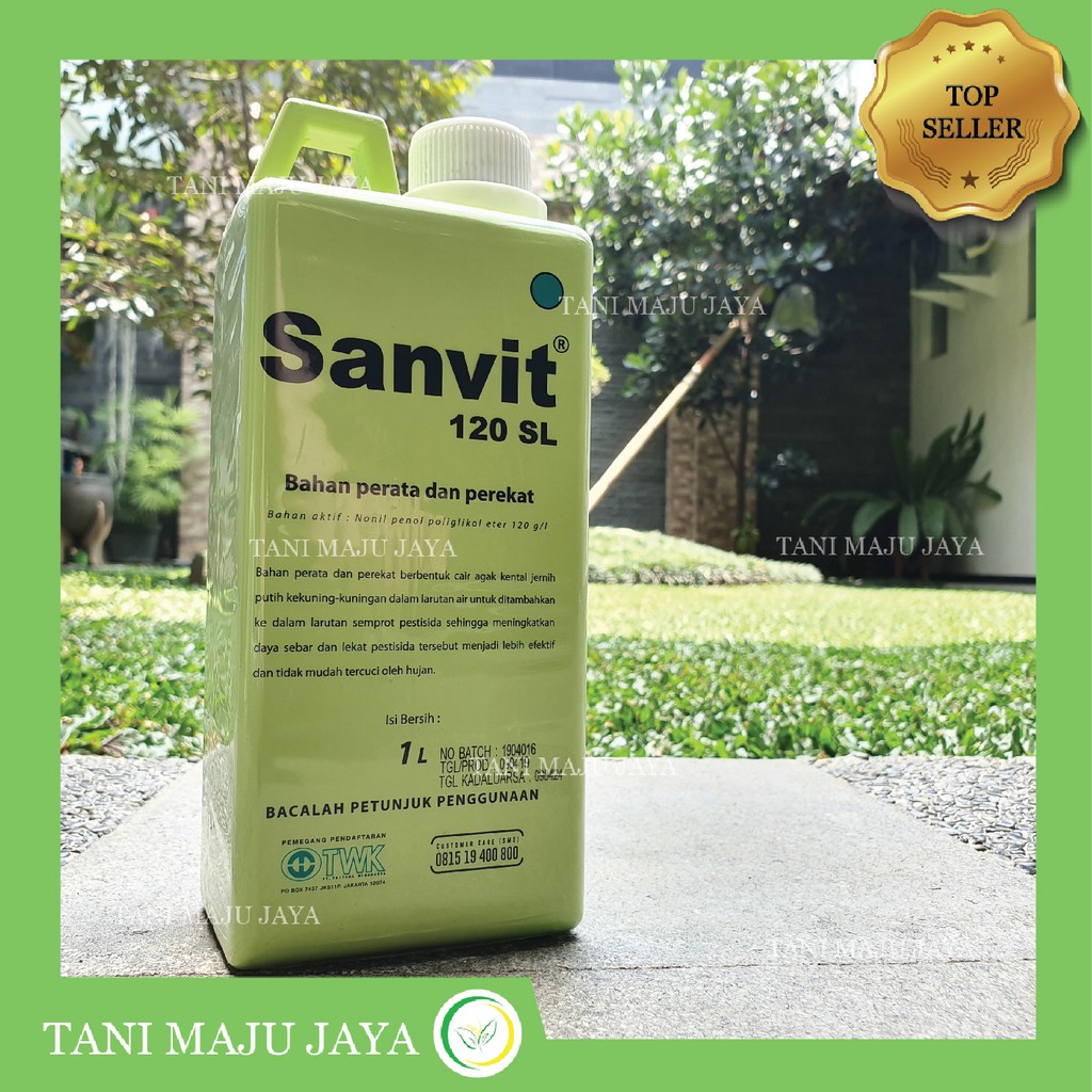 Perekat dan Perata Sanvit 120SL 1 Liter Campuran Pestisida Pengkilap Daun Tanaman