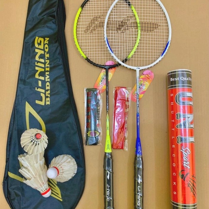 raket badminton 2 raket 1 slop kok