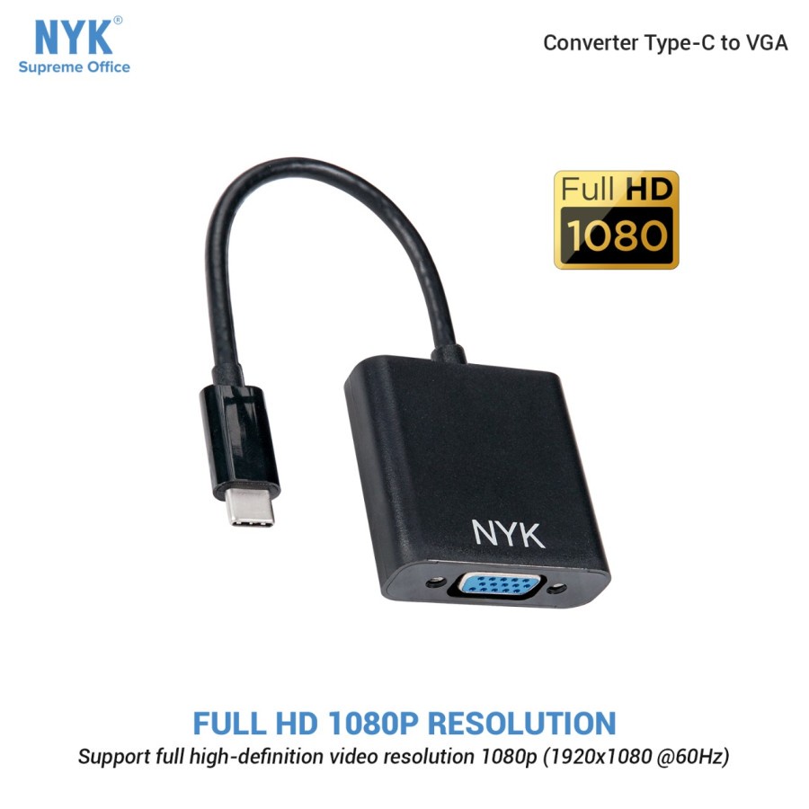 NYK USB Type C To VGA Adapter