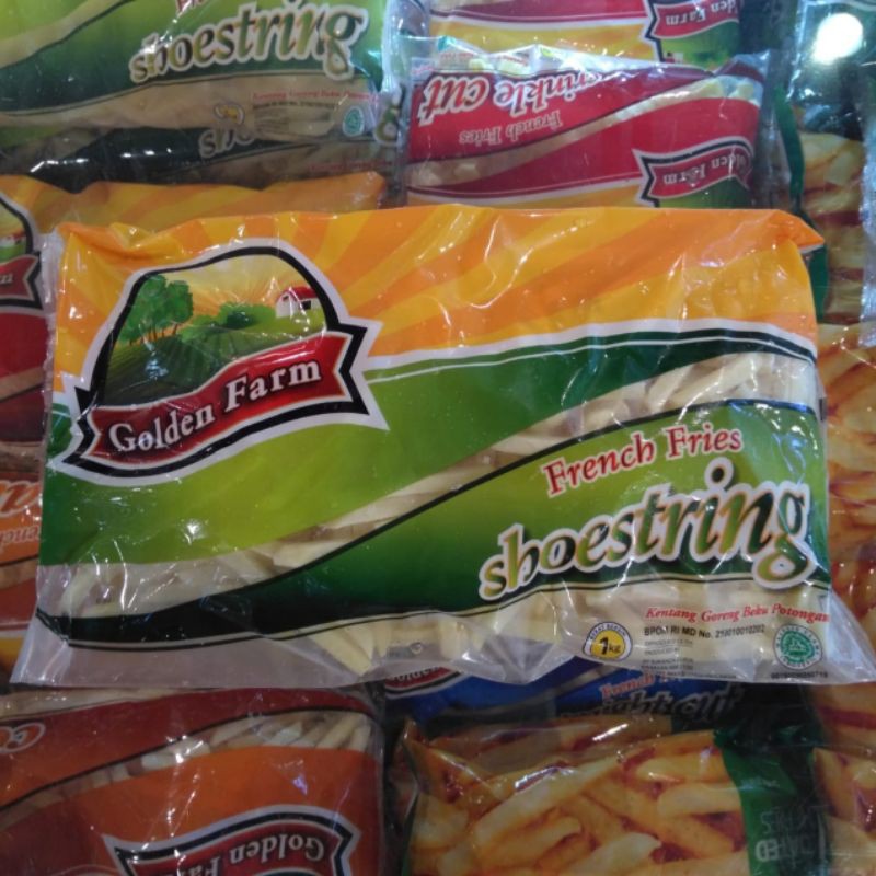 

Kentang Shoestring Golden Farm French Fries 1kg 1 kg