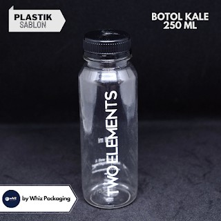 Sablon Botol Kale 250 ml Tebal 30 gr Bebas Design - 500 pcs