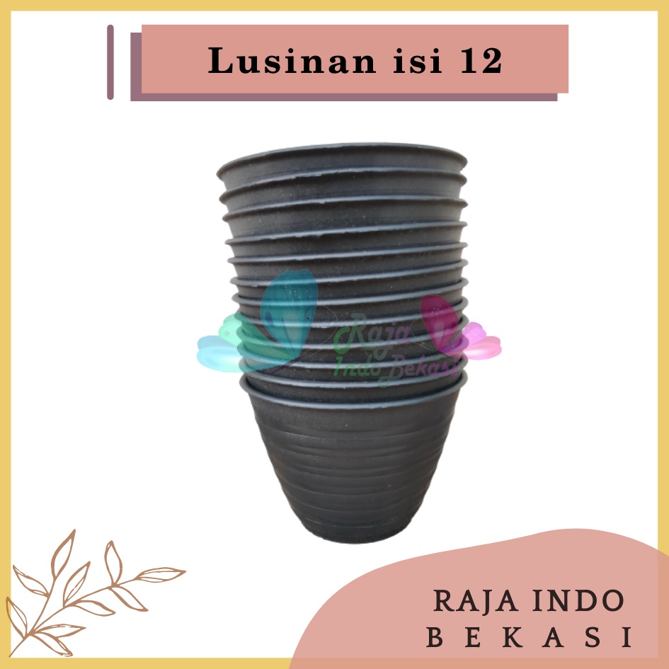 LUSINAN Pot Tawon 10 Hitam Pot Kecil Kaktus Gantung Hiasan Hidroponik Murah Pot Mini Minimalis Plastik Lucu 7 Cm Grosir - Lusinan Isi 12