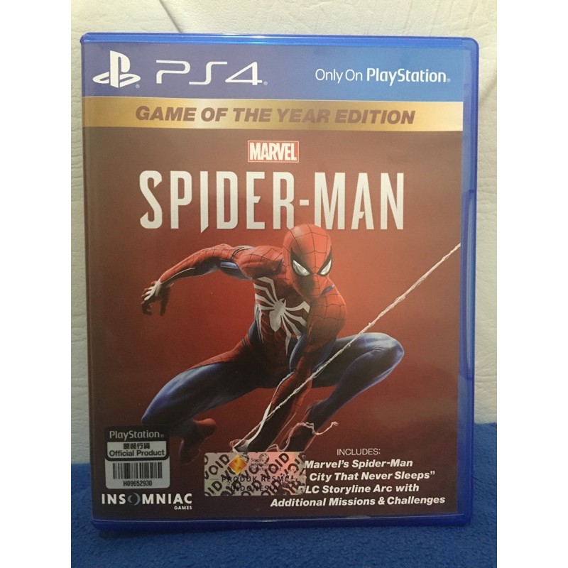 BD PS 4 SECOND  SPIDERMAN