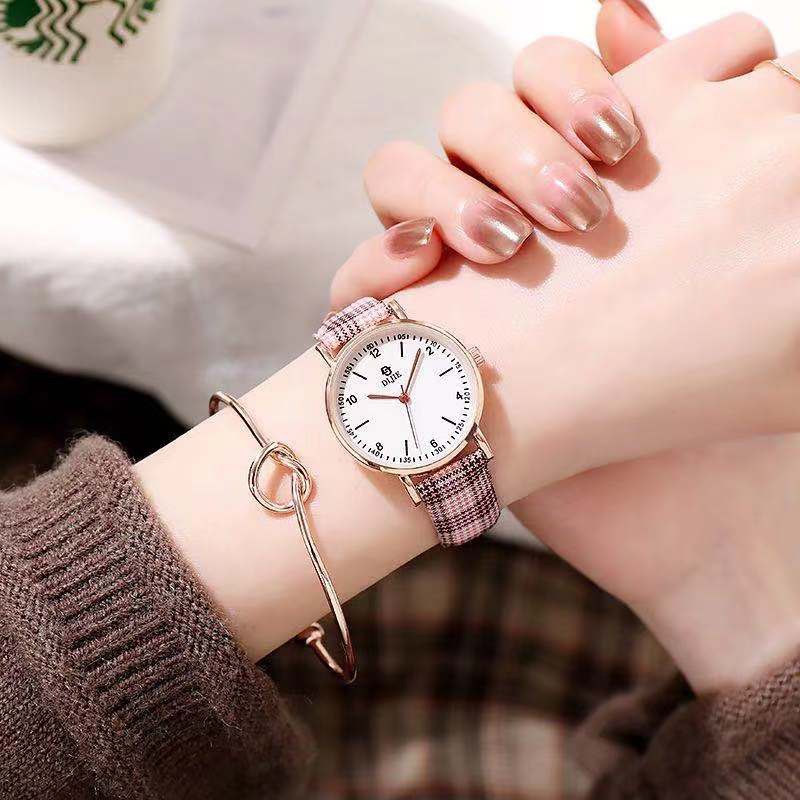 (GROSIRJAYA32) Jam Tangan Wanita KOTAK KOTAK  Quartz Analog Motif/Jam tangan wanita casual