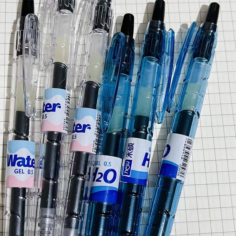 Pulpen Gel 0.5mm Bentuk Botol Air Minum Portable Untuk Pelajar