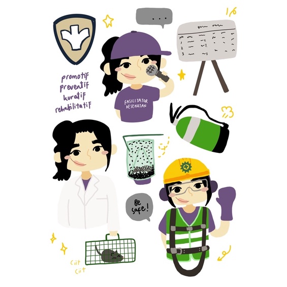 

sticker sheet kesehatan masyarakat