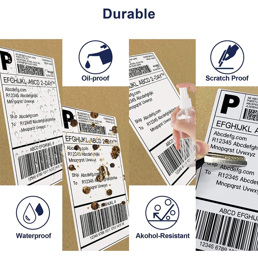 Kertas Thermal Direct Printing 100 x 150mm 1 roll isi 500 pcs ukuran A6 TR01 PGM