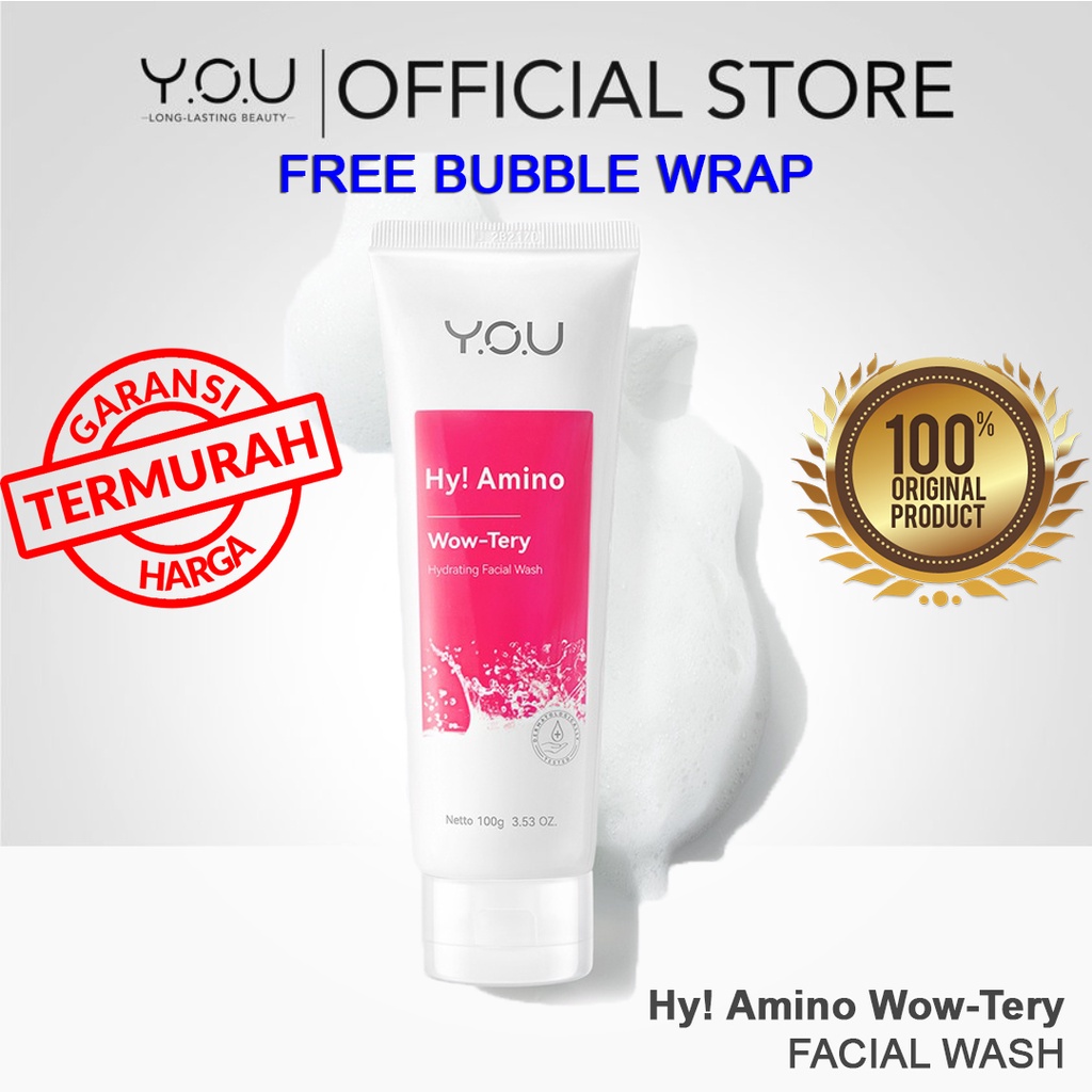 YOU Hy! Amino Wow-Tery Hydrating Facial Wash Sabun Cuci Muka