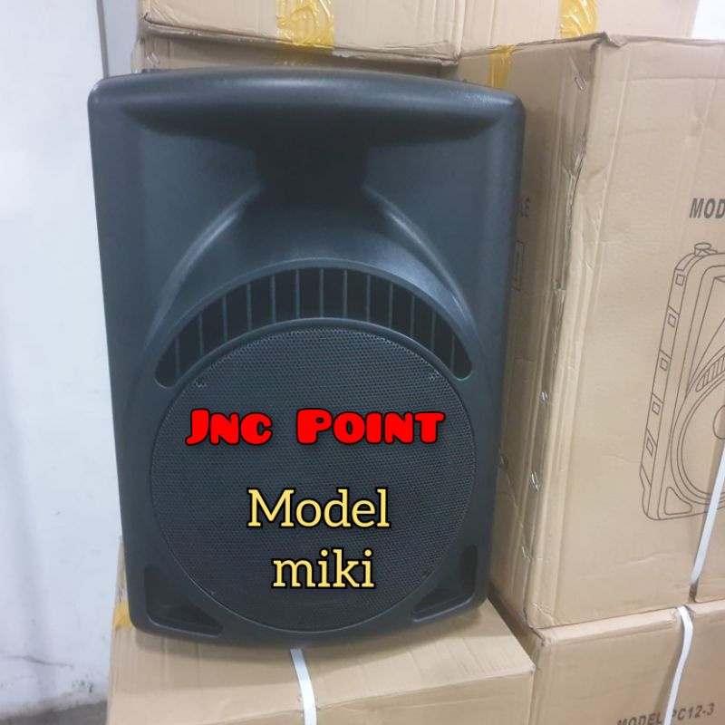 Box speaker fiber plastik 12 inch 12in model Mackie Miki 12inch IMPORT / Box kosong Miki 12inch