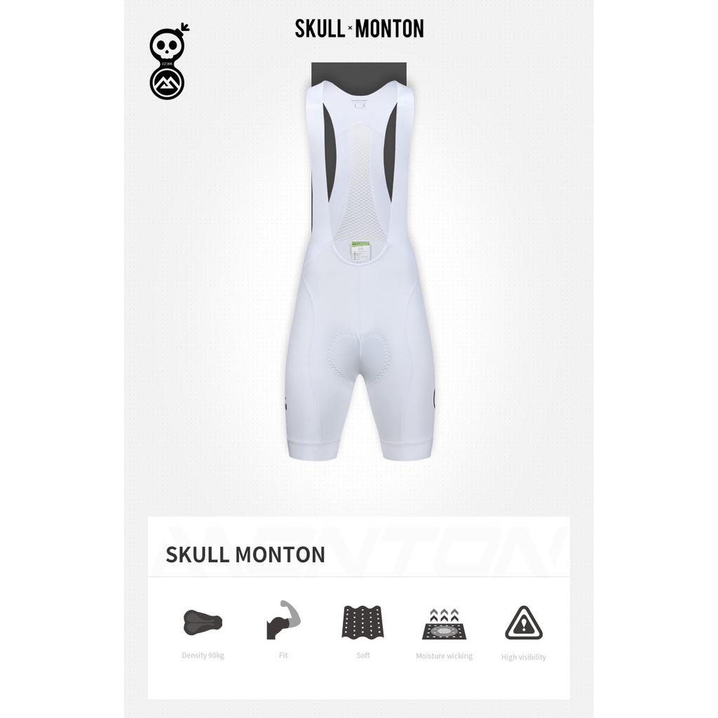 Celana BIB MENS Monton Urban Skull Monton White / BIB