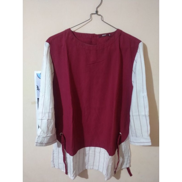 Atasan Blouse Ako Jeans Preloved