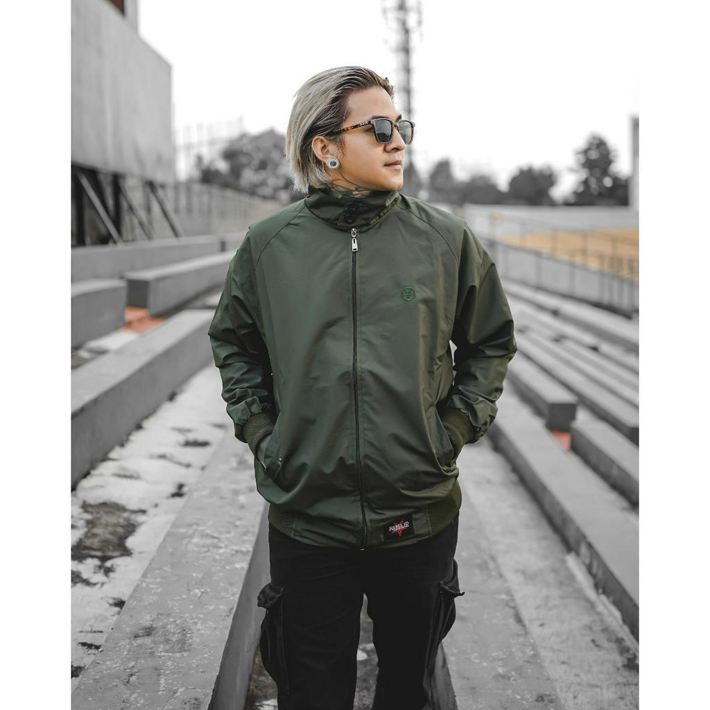 [SIAP KIRIM] Jaket Pria Jaket Harrington Rebel Id Jaket Casual Pria Jaket Motor Windproof Jaket Outdoor Pria