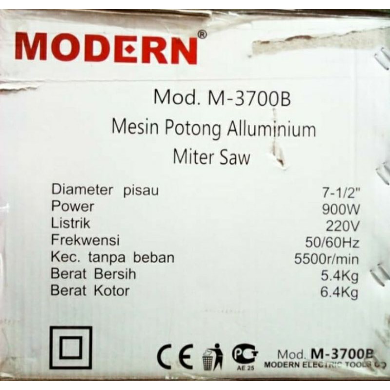 mesin miter saw modern m3700