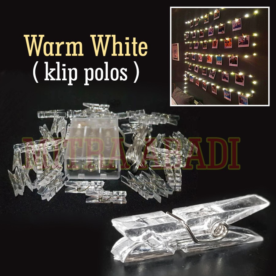 Lampu Natal Kawat Tembaga LED KLIP FOTO / PHOTO