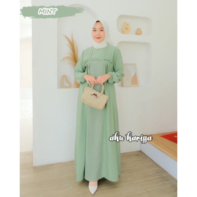 Gamis Murah Kekinian Agnia Dress Original By Aku Karissa Terbaru 2022