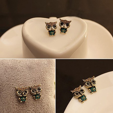 NunuLisaTan -Termurah Aksesoris Fashion Wanita SALE ANEKA ANTING Wanita KOREA-TUSUK OWL