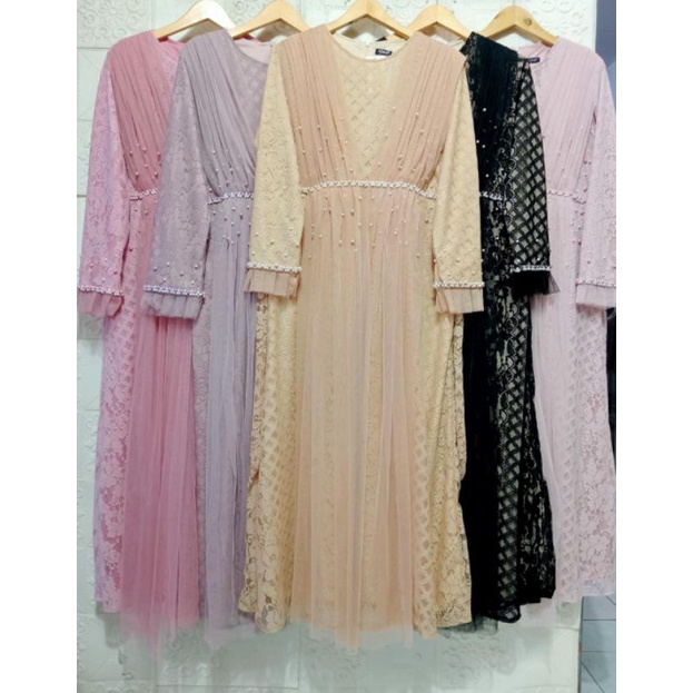 Dress Gamis Selendang Mutiara by Ozias