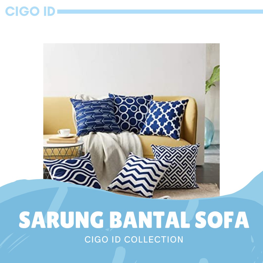 SARUNG BANTAL SOFA UK 50x50 CM &amp; (COVER ONLY)