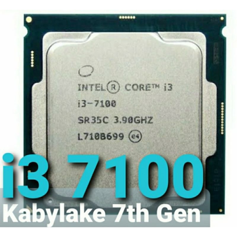 Core i3 7100 Kabylake Gen 7 Soket 1151 Intel Processor