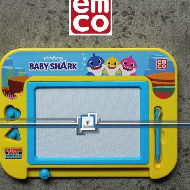 

N19P Papan Tulis Anak Magnet BABY SHARK Emco Colour Magnet Doodle Magnetic Best Product