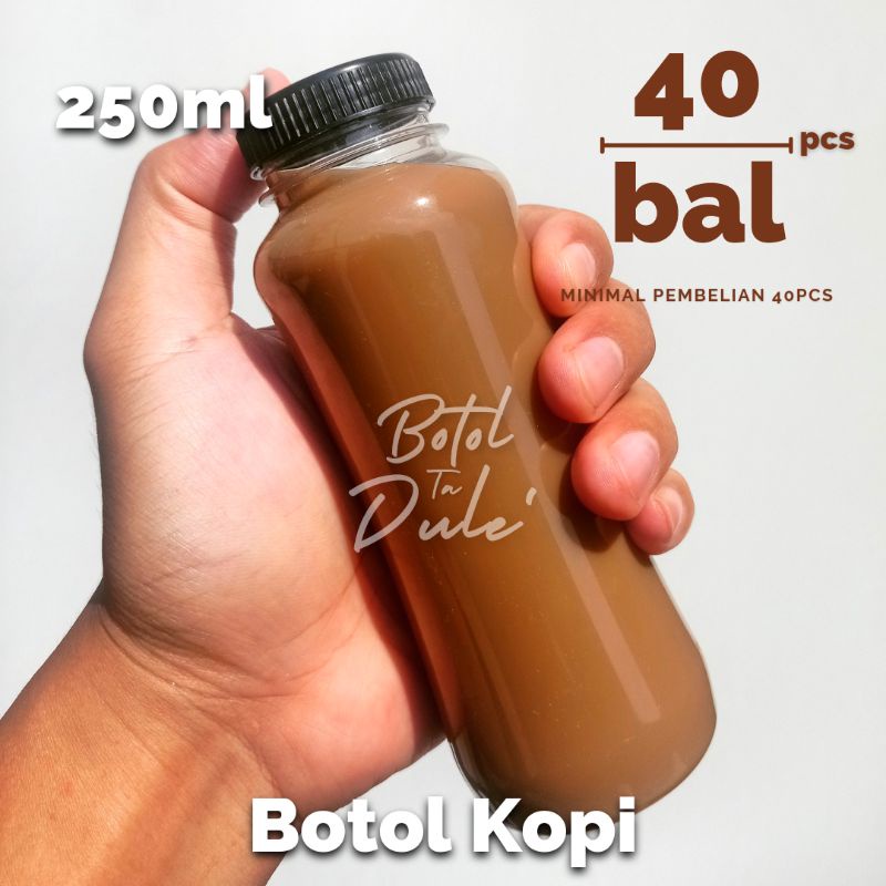 Botol Kopi 250ml / Botol Plastik 250ml / Botol 250ml / Botol Kopi