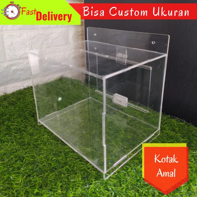 

kotak amal akrilik custom berkualitas