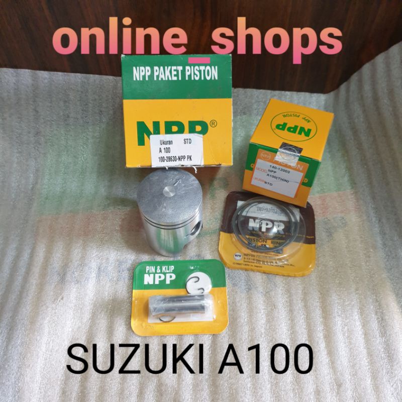 Paket piston kit seher npp suzuki A100 oversize os std 25 50 75 100