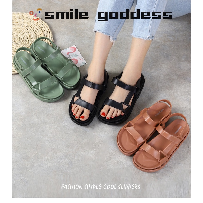 ASIN829- Sandal Wanita Import S32 Motif Tali Simple Dan Elegant