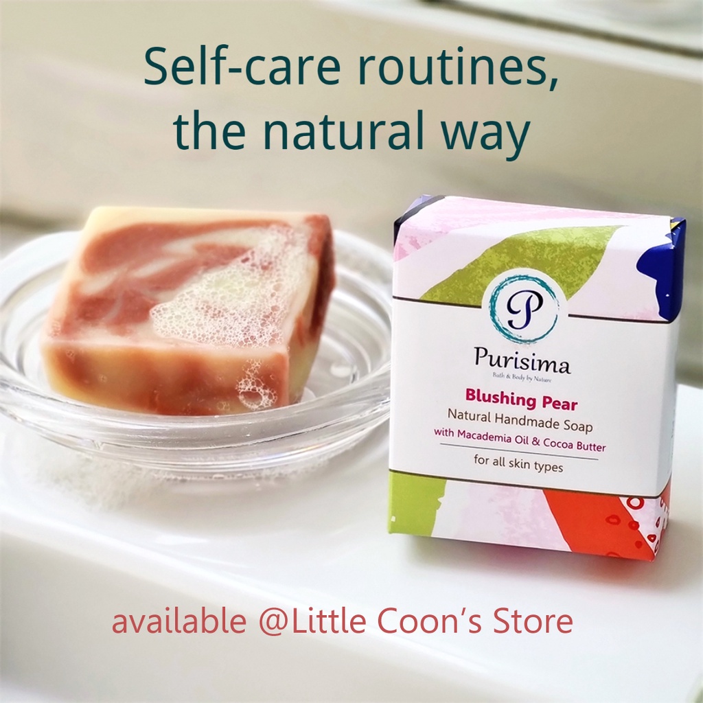 Sabun Mandi Purisima Blushing Pear Cocoa Butter (Blushing Pear Cocoa Butter Natural Handmade Bar Soa