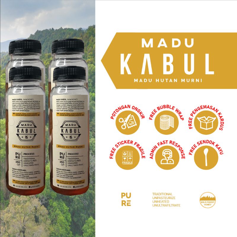 

Madu Hutan Liar Murni MADU KABUL 1kg