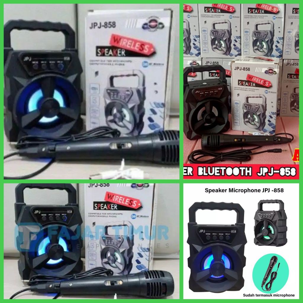 HARGA PABRIK SPEAKER BLUETOOTH JPJ 858 + MIC