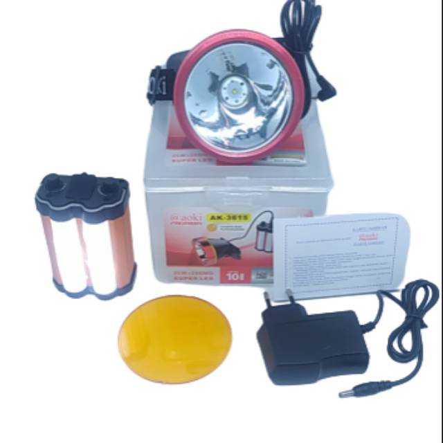 COD-SENTER KEPALA AKI PINGGANG HEADLAMP LED AKI