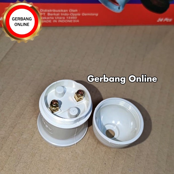 Fitting Lampu Gantung E27 Fitting Gantung Dutron HITAM PUTIH