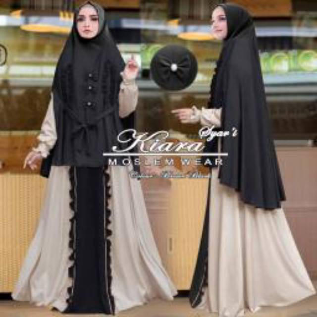 GAMIS KIARA SYARI ORI EO - MAXI DRESS MUSLIM PREMIUM BIG SIZE JUMBO - GAMIS BUSUI SYARI MAXMARA