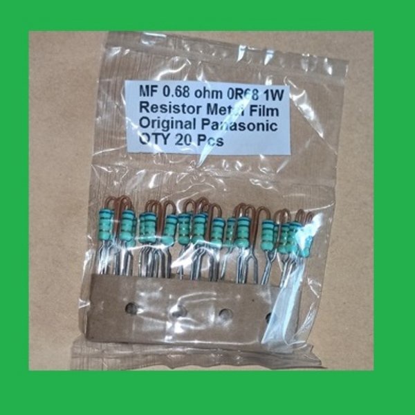 QTY 20 Pcs MF 0.68 ohm 0R68 1W Resistor Metal Film Original Panasonic