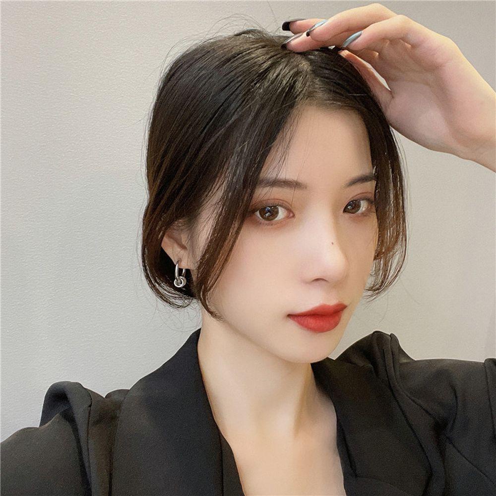 Mxbeauty Anting Hoop Wanita Punk Vintage Hiphop Stainless Steel Bulat Untuk Pria Stud Earrings
