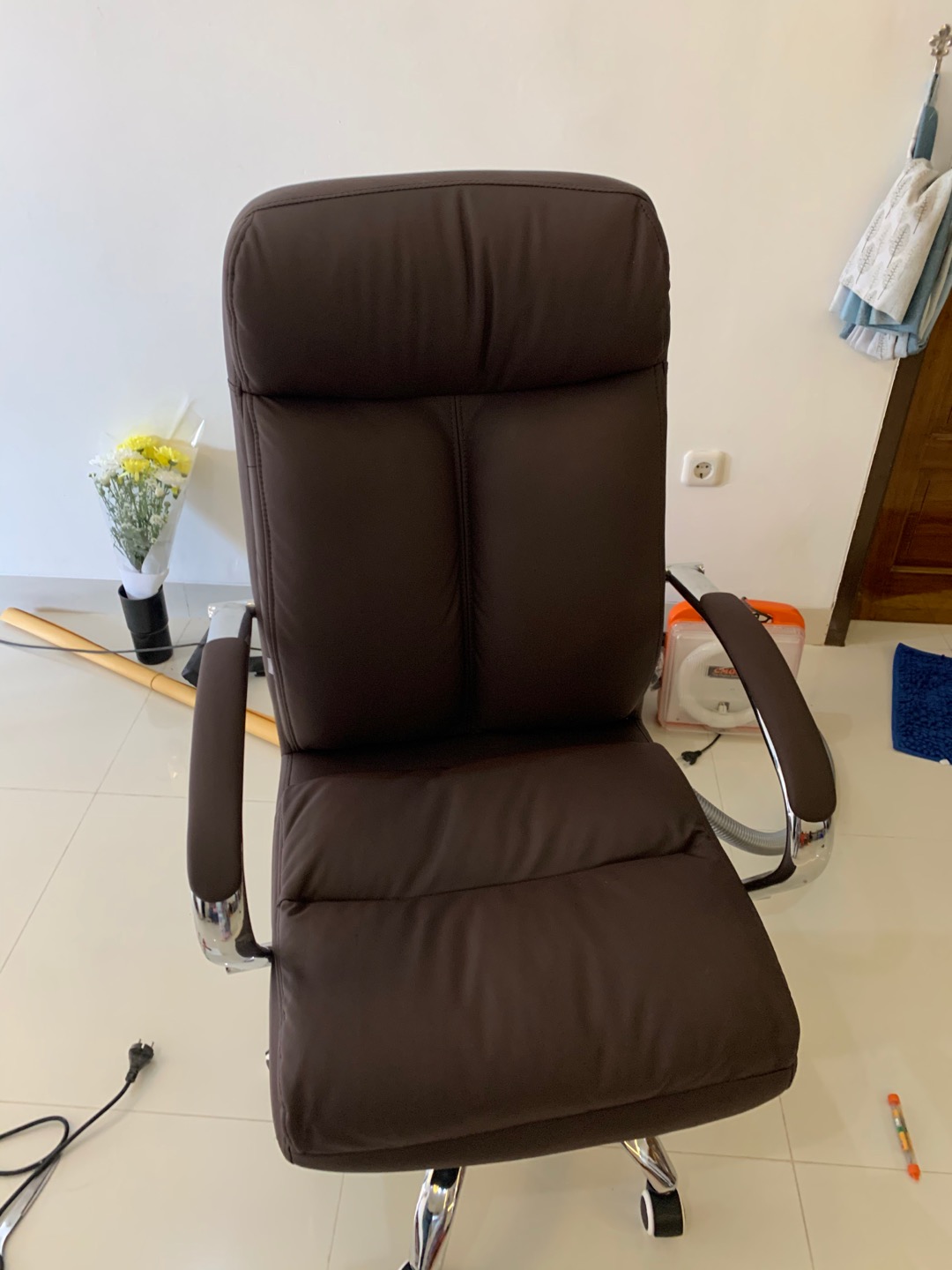 Kursi Direktur Birmingham Brown / Kursi Kantor Hidrolik / Office Chair / Tilting Control Sytem
