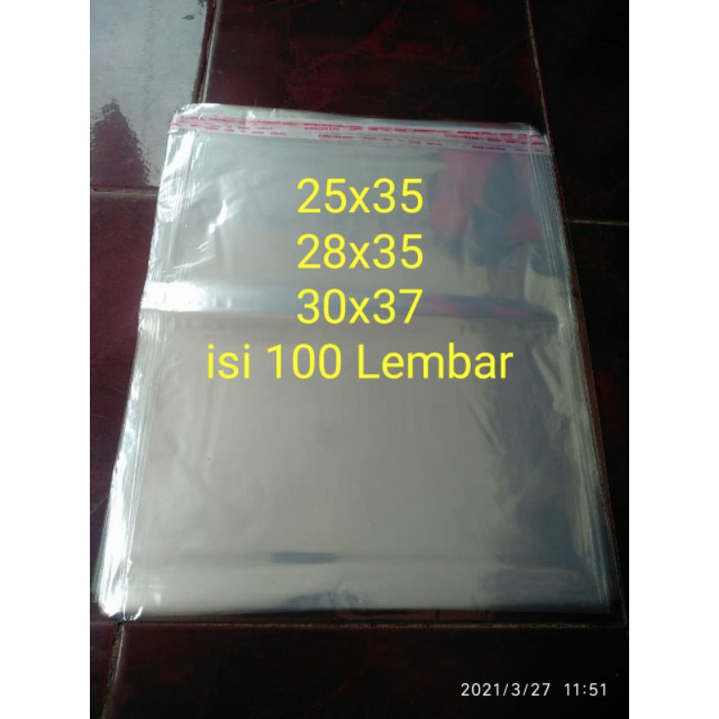 Jual Plastik Oppplastik Sealplastik Bajuplastik Online 25x35 28x35 30x37 35x39 Isi 100 Lembar 6240