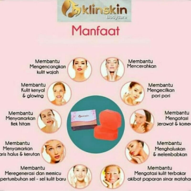 SABUN KLINSKIN BEAUTY SOAP / KLIN SKIN SABUN PEMUTIH WAJAH &amp; BADAN ORIGINAL BPOM