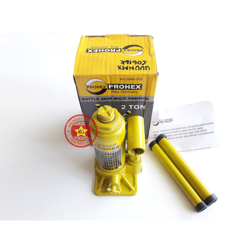 Dongkrak Botol 2 Ton Prohex / Dongkrak 2 Ton / Dongkrak Prohex