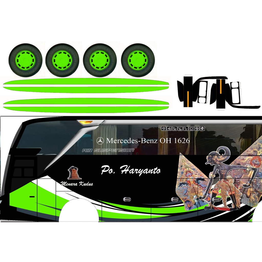 DIY Papercraft bus skala 20 PO Haryanto