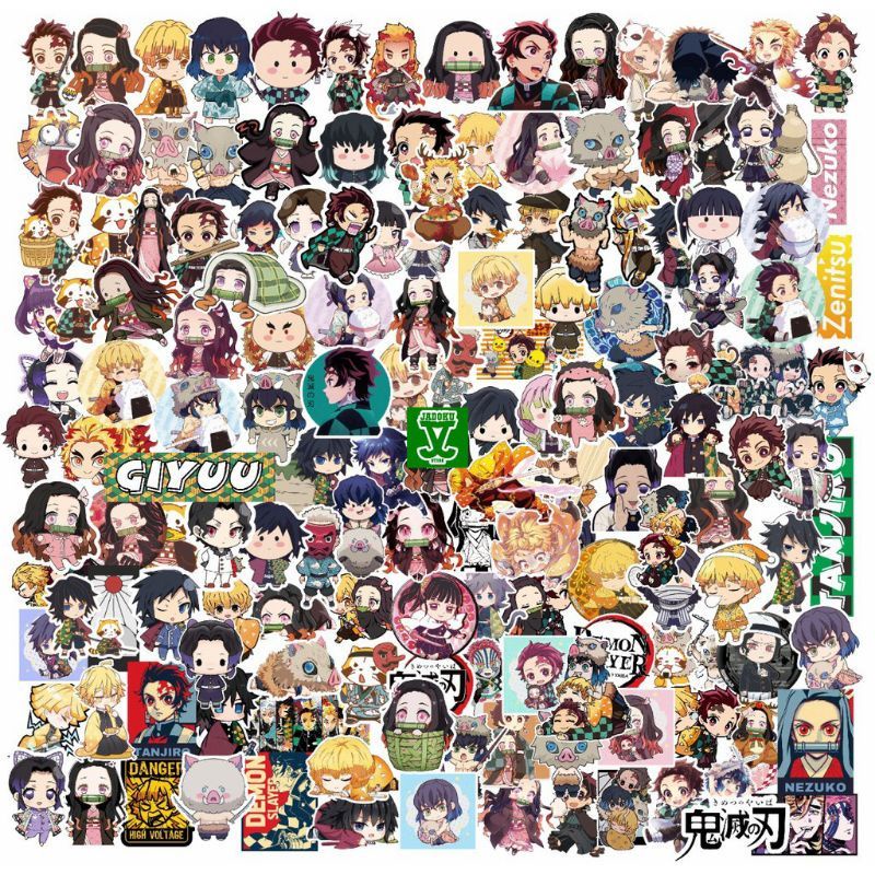 

[25 PCS] Sticker Anime Kimetsu No Yaiba