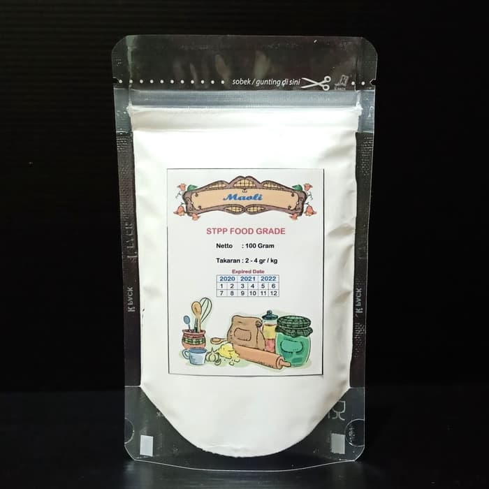 

STPP Food Grade / Sodium Tripolyphosphate / Pengenyal Bakso 100 Gram PROMO Original Quality